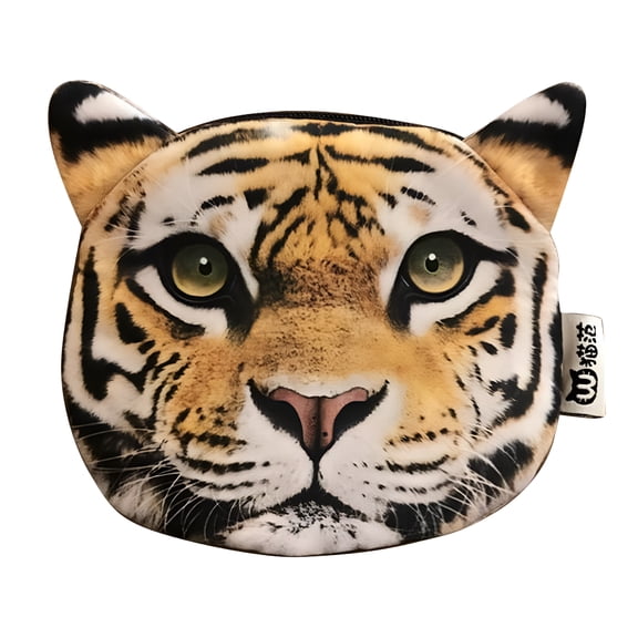 GASTROPOD 2026 New Animal Wallet Purse Cute Cartoon Tiger Cat Zipper Small Money Coin Case Mini Clutch Bags for Women for Daily Use, Travel, Shopping, Casual