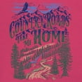 thumbnail image 3 of Country Roads Take Me Home T-Shirt Rustic Mountains Road Trip Music Women's Tee, 3 of 7