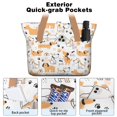 thumbnail image 2 of Tote Bag for Women - Cute Akita Dog Beagle Bulldog Rottweiler Dachshund Shoulder Bag - Large Utility Work Duffle Bag with Zipper Handbag for Travel, Work, Sprots, 2 of 5