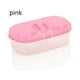 thumbnail image 1 of Tarro hermético de doble compartimento para alimentos de cocina con tapa - Rosa, 1 of 2