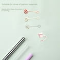 thumbnail image 4 of Tapón antipolvo con tapa de silicona de 6 a 10 mm para bebidas creativas, tubo recto para jugo para mujeres embarazadas y niños con tapa, 4 of 4