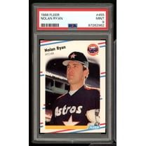 Nolan Ryan Card 1988 Fleer #455 PSA 9