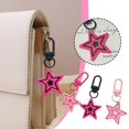 thumbnail image 4 of Star Key Chain Pentagram Key Chain Star Pendant Lovers' Schoolbag Pendant> J6G8, 4 of 5