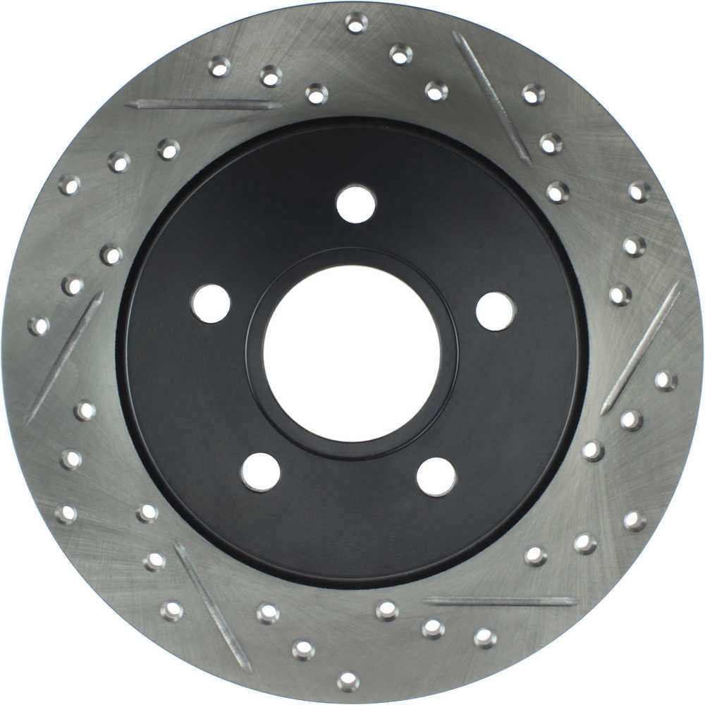 StopTech 12-15 Ford Focus w/ Rear Disc Brakes Rear Left Slotted & Drilled Rotor Fits select: 2016-2018 FORD FOCUS SE