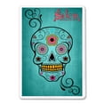 thumbnail image 2 of Salem, Massachusetts, Sugar Skull (Aqua Background), Lantern Press, Premium Playing Cards, 52 Card Deck with Jokers, USA Made, 2 of 4