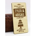 thumbnail image 1 of Custom Engraved Wooden Magnets 20 Rustic Wedding Save The Date Wood Magnets Persoanlized Gft, 1 of 2
