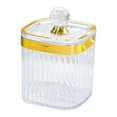 thumbnail image 1 of Lipstore Coffee Nuts Canister Kitchen Food Storage Container for Candy Peanut Cookies Gold, 1 of 8