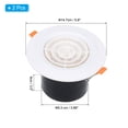 thumbnail image 2 of Unique Bargains 4 Inch Round Air Vent Spring Loaded, 2pcs ABS Adjustable Air Diffuser with Louver Grille for Home Office, White, 2 of 6