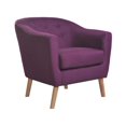 thumbnail image 4 of Nathaniel Home Chaise de baignoire Jason en tissu violet, 4 of 5