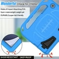 thumbnail image 6 of AVAWO Kids Case for Samsung Galaxy Tab A11+ Plus/A9+ Plus 11 inch 2026/2023 - with Built-in Screen Protector, Shockproof Covertible Handle Stand Cover, Blue, 6 of 9