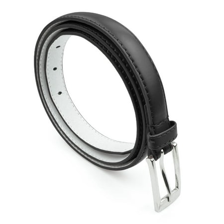 Alden Dress Belt - Belle Donne - Women's Leather Skinny Hip or Waist Dress Belt -Black-L