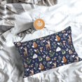 thumbnail image 3 of Salouo Animals And Wildflowers Pattern Pillow Cases,1PC Pillow Covers with Envelope Closure Decorative Pillow Case for Bed Couch,Pillows Not Included-16"x24", 3 of 6