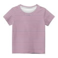 thumbnail image 3 of WREESH Graphic Round Neck T-Shirts Kids' Short Sleeve Casual Tops (3-14 Years) Pink, 3 of 5