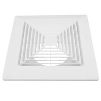 ELAYARD Bathroom Exhaust Fan Cover White ABS Plastic with Spring Lock, Sleek Design for Easy Installation and Quick Maintenance