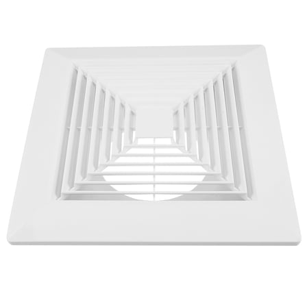 ELAYARD Bathroom Exhaust Fan Cover White ABS Plastic with Spring Lock, Sleek Design for Easy Installation and Quick Maintenance