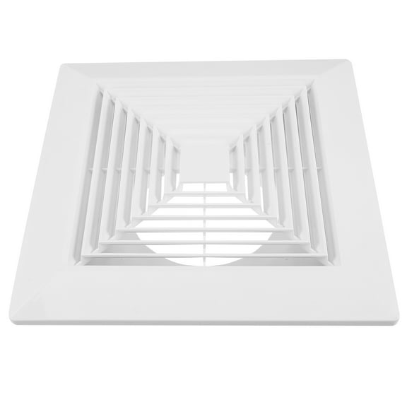 ELAYARD Bathroom Exhaust Fan Cover White ABS Plastic with Spring Lock, Sleek Design for Easy Installation and Quick Maintenance