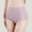 Purple, variant on Women's Seamless High Waisted Brief Hip Lifting Solid Color Soft Breathable Stretch Comfortable All Day Wear Plus Size Panties