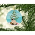 thumbnail image 2 of Siamese Traditional Cat Merry Christmas Ceramic Ornament 2.8 in x 2.8 in, 2 of 3