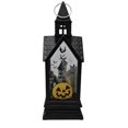 thumbnail image 3 of Halloween LED Decorative Lantern, Spooky Holiday Pattern Tabletop Ornament, Battery‑Powered Lamp for Porch Patio Indoor Home Party Decor, 3 of 9