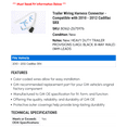 thumbnail image 2 of Trailer Wiring Harness Connector - Compatible with 2010 - 2012 Cadillac SRX 2011, 2 of 2