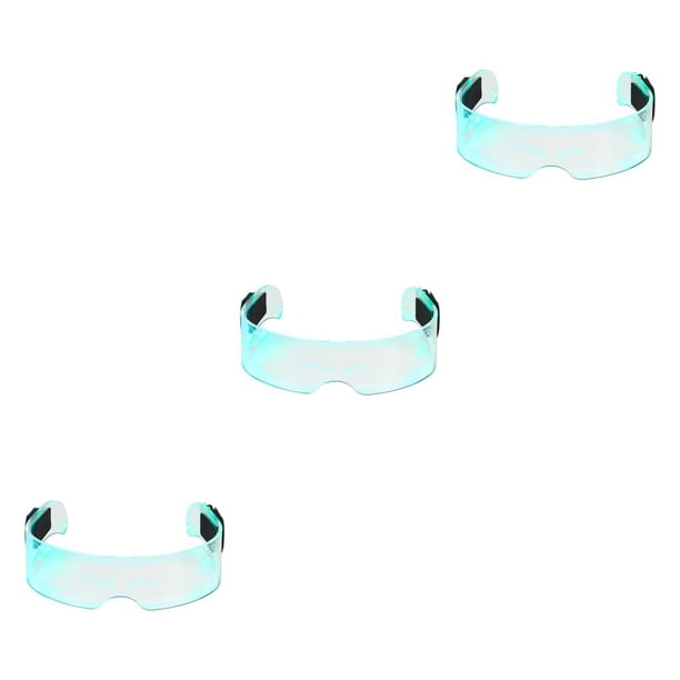 Yuarrent Gafas LED que se iluminan, gafas, accesorios para fiestas, decoración de disfraces, suministros de fiesta de neón para decoración de No.1 3piezas Yuarrent CBP229510