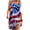 Blue-A, variant on ibuvkizy Sundresses for Women 2025,4th of July Dress Women Casual Patriotic Midi Dress Red White and Blue Pattern Crewneck Dresses Sleeveless Breathable Tunic Dress Blue XXL