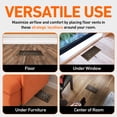 thumbnail image 7 of 2x12 Floor Vent Covers Floor Register with Mesh Cover Trap, Heat and Air, Walkable Metal Floor Register for HVAC Duct, Victorian, Oiled Bronze, 7 of 7