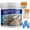 B, variant on 300ML Invisible Water Proof Agent for Roofs and Exterior Walls, Clear Leak Proof Sealant for Gutters, Skylights, Metal, and Pools, Practical UV Resistant Coating with 1 Brushes and 1 Gloves Included