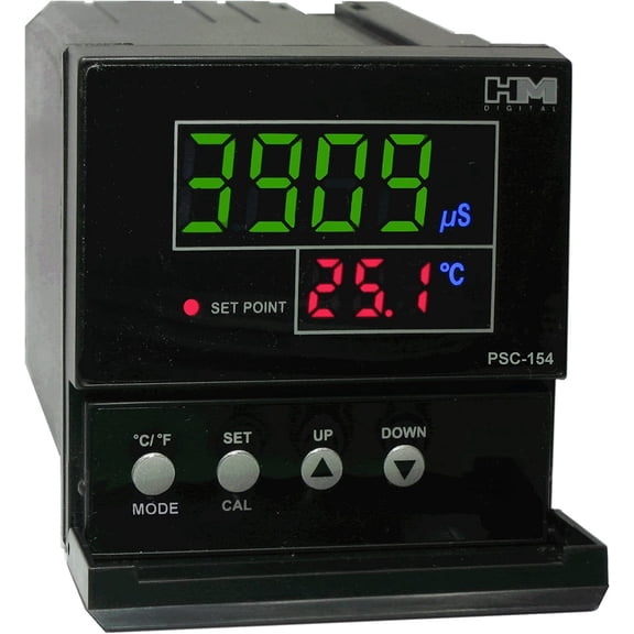 HM Digital PSC-154 TDS/EC Controller with 4-20mA Output, 0-9999 µS Measurement Range, 0.1 µS/ppm Resolution, +/-2% Readout Accuracy
