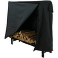 thumbnail image 5 of Sunnydaze 24" x 50" x 42" Black Solid Firewood Log Rack Cover with PVC Backing, 5 of 7