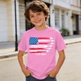 thumbnail image 2 of Ruiwill Toddler Boys Tshirts 4Th Of July 1776-2026 250Th Anniversary Usa Flag Print Crew Neck Short Sleeve Tees Summer Soft Independence Day Boys Tshirts Size 2-3 Years Pink, 2 of 4