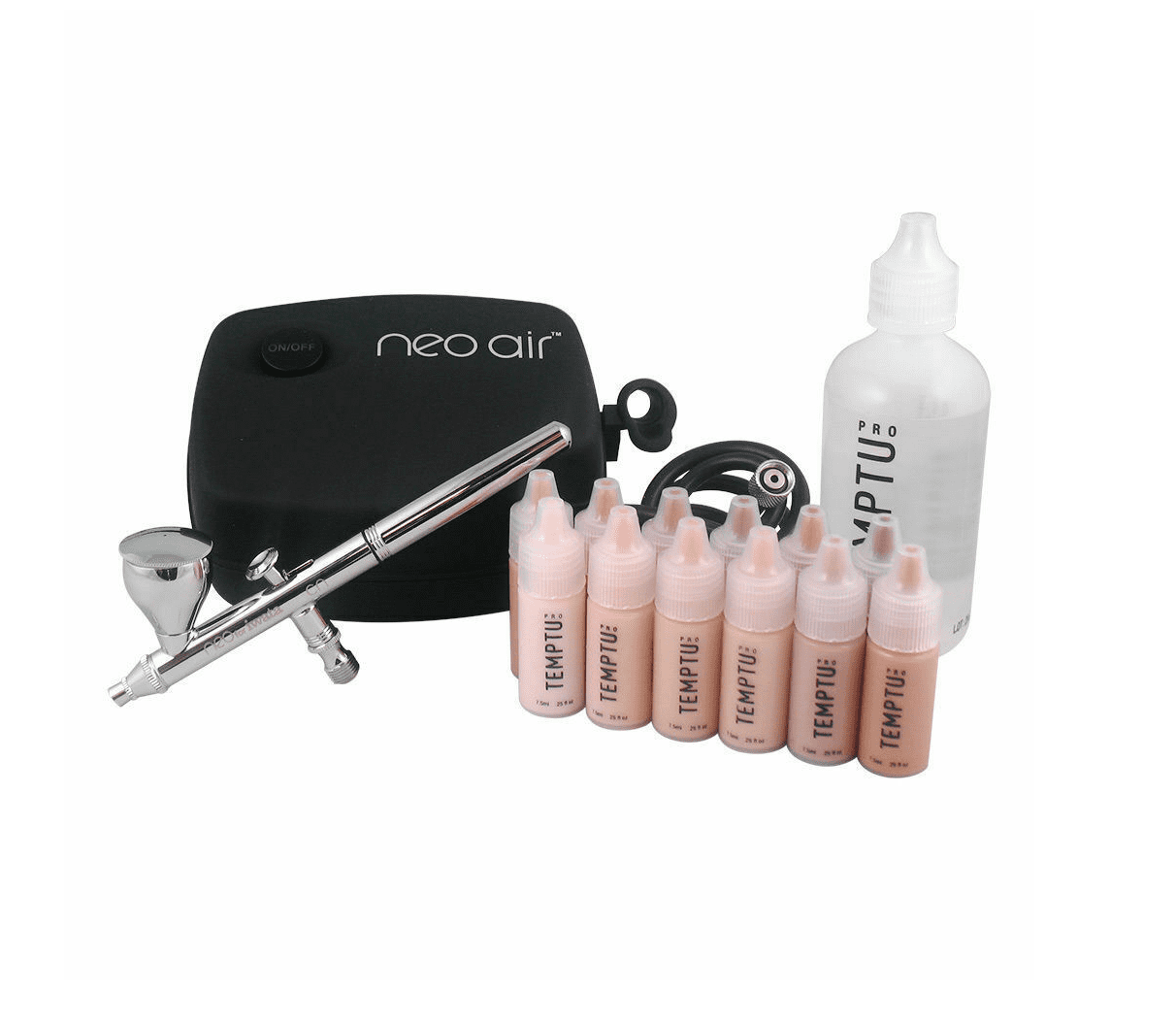 Airbrush Makeup Kit with Temptu SB Makeup and Iwata Neo Airbrush