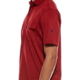 thumbnail image 3 of Ben Sherman mens  Air Pique Sports Fit Polo Shirt, m, Red, 3 of 4