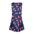 thumbnail image 4 of 4th Of July Sleeveless Dresses for Girl Flowy Summer Spring Break Sundresses T-shirt Dress, 4 of 6