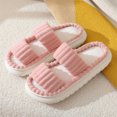 thumbnail image 5 of Slippers for Women 2025 Fall Winter Cute Cozy Plush Fuzzy Non Platform On Slides House Slippers, 5 of 8