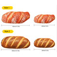 thumbnail image 2 of Almohada 3D con diseño de pan con mantequilla, suave y cómoda, ideal para regalo o uso en oficina y hogar, disponible en dos tamaños., 2 of 3