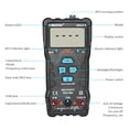 thumbnail image 2 of MESTEK MESTEK DM90S Multimètre Intelligent à Réglage Automatique avec Rétroéclairage, Véritable RMS, Détection NCV et Protection contre les Surcharges pour Électriciens et Usage Domestique (Pile Non Incluse), 2 of 6