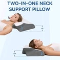 thumbnail image 6 of Neckhaven Pillow Snoring for Sleeping Ergonomic Sleep Apnea Pillow with Memory Foam Cervical Neck Pillow for Pain Relief with Pillowcase (Gray)$$, 6 of 9