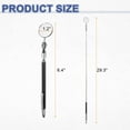 thumbnail image 2 of 3 In 1 Telescoping Inspection Mirror 1.2" Round 6.4" to 29.3" 360 Degree Stainless Steel Extendable Mirrors with Magnetic Pickup Tool and Marking Needle for Technicians, Black, 2 of 7