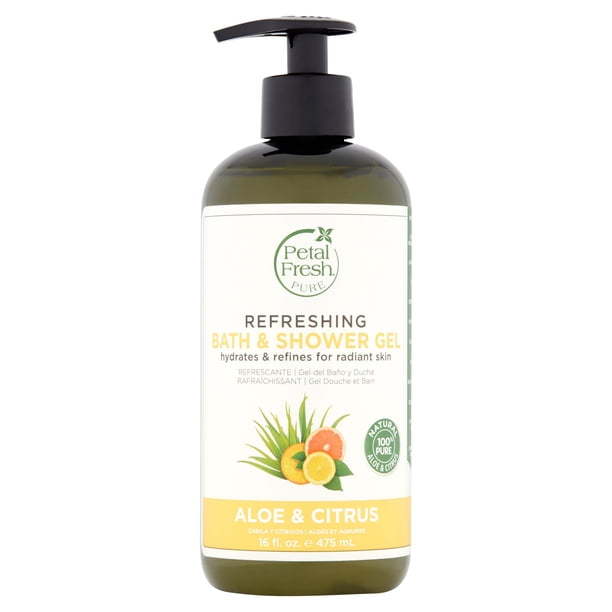 Petal Fresh Pure Aloe & Citrus Refreshing Bath & Shower Gel, 16 fl oz