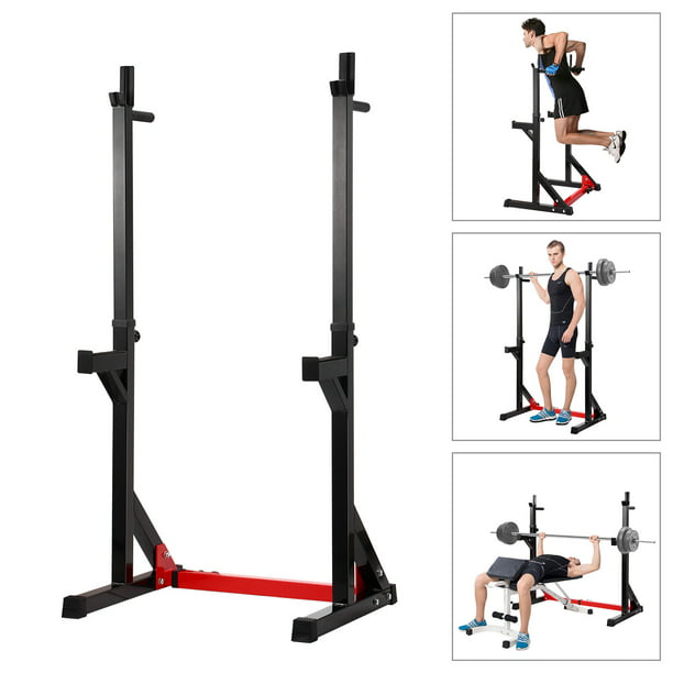 Ollieroo Multi-Function Dip Stand, Weight Lifting Rack for Gym Family Fitness with Adjustable Rack Bench Press Dipping Station, Height Range 40.6 In. 64.2 In. - Walmart.com