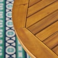 thumbnail image 4 of GDF Studio Brigitte Outdoor Acacia Wood Circular Bistro Table, Teak, 4 of 13