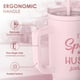thumbnail image 3 of Vaso de acero inoxidable SANDJEST de 40 oz con aislamiento rosa, 3 of 8