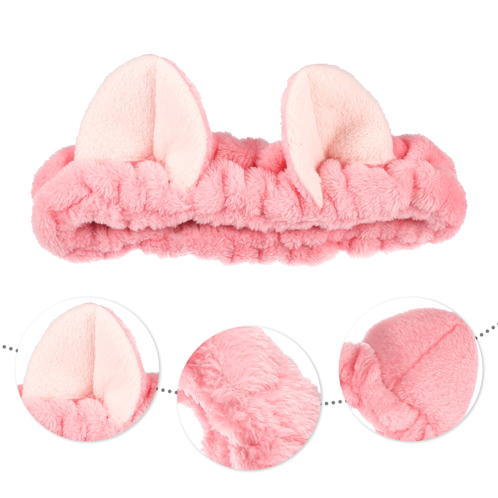 Unique Bargains Cute Cartoon Cat Ears Headbands for Women 7.09"x6.50"  1 Pc Dark Pink