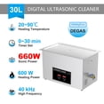 thumbnail image 3 of Baño ultrasónico digital de 900 W, 0,8 l, 2 l, 3 l, 6 l, 10 l, 15 l, 22 l, 30 l, temporizador de calentador, desgasificador, cesta de limpieza, limpiador ultrasónico, herramienta de limpieza, 3 of 5