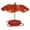 Orange, variant on Birds Choice 13" Acrylic Bird Feeder Weatherguard, Red