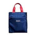 thumbnail image 2 of WIZUTIZ Contrast Color Built-in Cup Portable Lunch Box Student Work Portable Lunch Bag Remedial File Bag Mommy Household Items for New Home Elaborately Made, 2 of 5