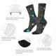 thumbnail image 4 of Balery Happy Father Day Calcetas Largas con Estampado para Hombre y Mujer – Suaves y Transpirables, Talla Única (US 5-11), 4 of 6