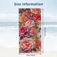 thumbnail image 3 of PHYHOO Beach Towel, Roses Floral Printed Microfiber Sand Free Pool Towel Lightweight Oversized Quick Dry  Absorbent Compact Travel Must Have for The Swimming Summer Cruise Ship Essentials 30x60in, 3 of 8