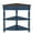 Navy Blue, variant on PORKISS Small Triangle Corner Table, End Table Side Table with 1 Drawer Solid Wood Legs, Console Table for Small Spaces/ Living Room, White #1